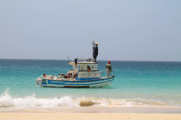 Cap Vert bateau de pêcher Boa Vista